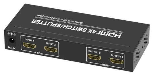 8ktimes Pro Switch SW2023 4K30 2 HDMI Input to 2 HDMI Output